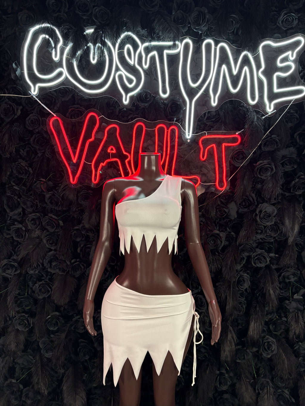 White Stone Age Cavewoman Costume Set – Bottlegirl Halloween Cosplay & Clubwear