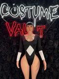 Black Superhero Bottlegirl Bodysuit – Halloween Costume, Cosplay & Clubwear