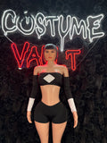 Black Superhero Costume Set – Women’s Halloween Cosplay & Clubwear Costume